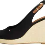 Tommy Hilfiger Espadrillas Wedge Flag High Slingback con Cinturino alla Caviglia