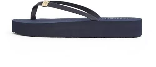 Tommy Hilfiger Infradito Elevated Chic Beach Sandal con Zeppa