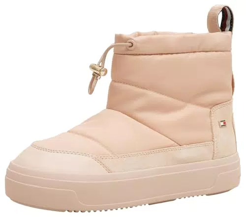 Tommy Hilfiger Stivali Donna Mini Snowboot Zeppa in Nylon