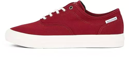 Tommy Hilfiger Sneakers Vulcanizzate Low Oxford Twill con Logo Uomo