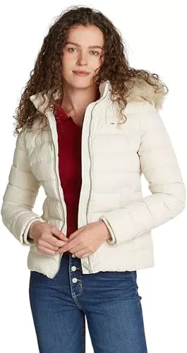 Tommy Jeans Piumino Basic con Cappuccio per Donna