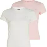 Tommy Jeans T-Shirt Donna Maniche Corte Scollo Rotondo
