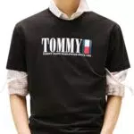 Tommy Jeans T-Shirt Maniche Corte Flag Tee Regular Fit Uomo
