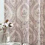 TOPICK Tendine in lino vintage da bistrò, stile rustico con stampa floreale