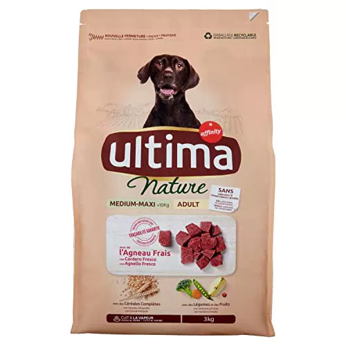 Ultima Cibo per Cani Adulti con Agnello per Razze Medium e Maxi