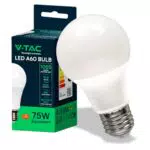 V-TAC Lampadina LED A60 E27 10.5W 1055 Lumen Luce Bianca Fredda 6500K