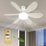 Ventilatore da Soffitto Con Luce e Telecomando - Super Silenzioso E27