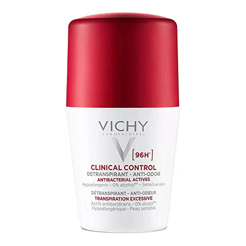 Vichy Deodorante Roll-on Antitraspirante per Pelli Sensibili, Ipoallergenico
