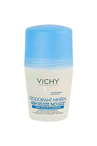 Vichy Dermo-Tolerance Deodorante Roll-on Unisex, Alta Efficacia e Tollerabilità