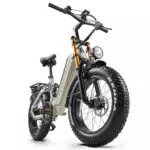 Bicicletta Elettrica VOZCVOX 20 Pollici con Doppia Sospensione e Autonomia Fino a 80 km