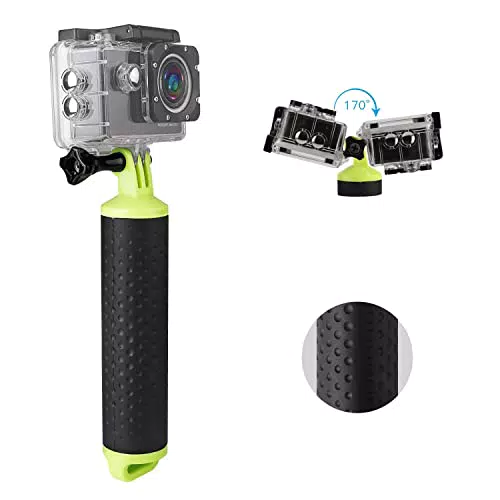 WOLFANG Impugnatura Galleggiante, Aciton cam Bastone Impugnatura Galleggiante con Manico Impermeabile Monopiede Impugnatura Galleggiante per Selfie Galleggiante per Fotocamera Sportiva
