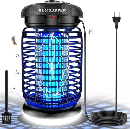WUEAO Lampada Antizanzare Elettrica UV 15W, Alta Efficienza e Sicura IPX4