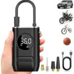 WYRIAZA Compressore Portatile 150PSI con LCD Digitale e Torcia LED per Auto e Moto