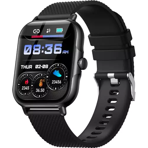 Zaisia Smartwatch Fitness Impermeabile IP68 con Cardiofrequenzimetro e Notifiche