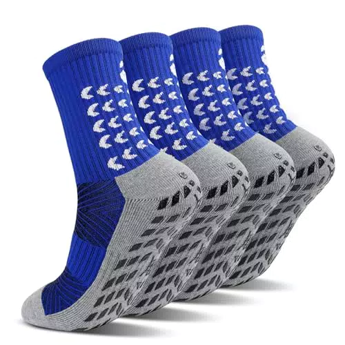 Zakasa Calze Antiscivolo Uomo per Sport: Calzini Grip per Calcio, Basket, Corsa
