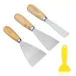 Brand Name - Raschietti per Decorazioni Fai-da-Te con Manico in Legno