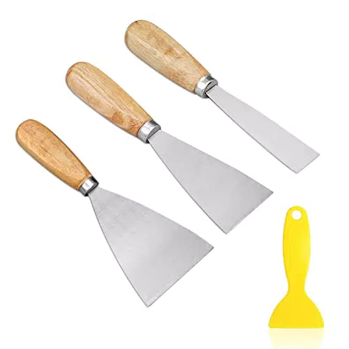 Brand Name - Raschietti per Decorazioni Fai-da-Te con Manico in Legno