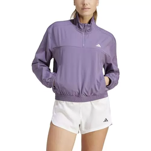 adidas AEROREADY Train Essentials Woven Quarter-Zip Track Jacket Donna