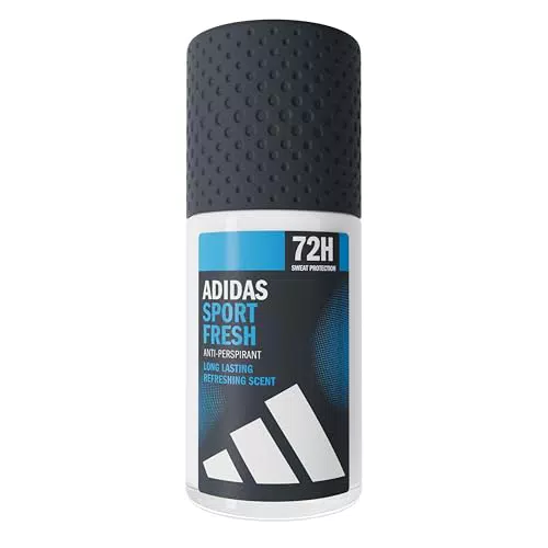 Adidas Sport Fresh Deodorante Roll-On Antitraspirante Uomo, 72 Ore di Protezione