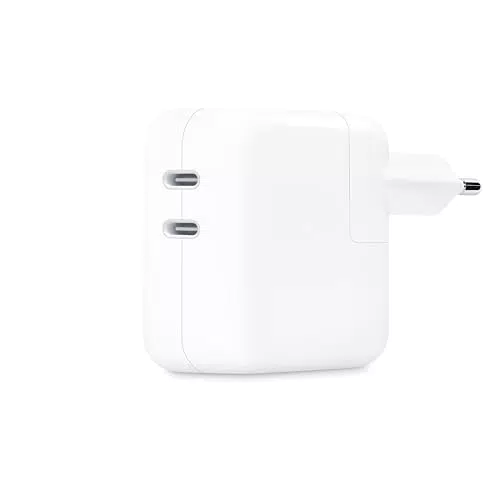 Apple Alimentatore 35W Doppia Porta USB-C per Ricarica Veloce