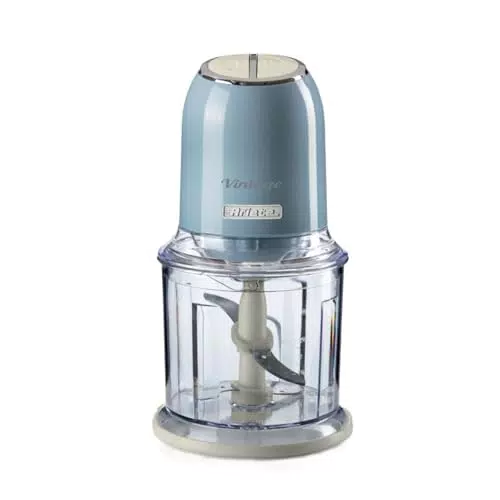 Ariete Tritatutto Vintage 438 Elettrico 2 Velocità con 4 Lame in Acciaio Inox