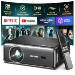 Aurzen D1 Pro Proiettore Intelligente WiFi e Bluetooth, Certificato Netflix 1080P
