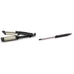 Babyliss C260E Easy Waves, Triferro Beach Waves Con Rivestimento In Ceramic Titanium