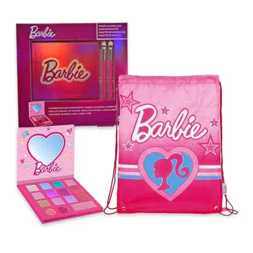 Barbie Palette Make-up per Bambini con Pennelli Professionali