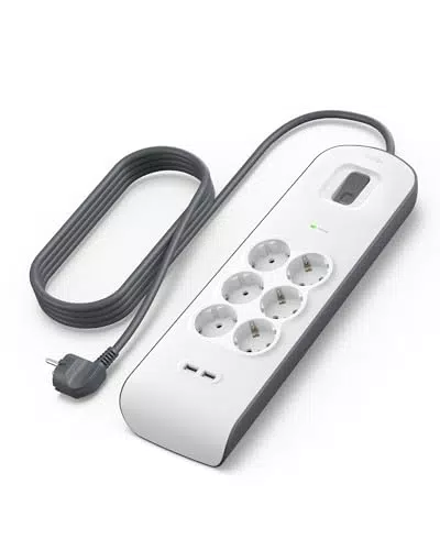 Belkin Ciabatta Multipresa con USB e Protezione Sovratensioni per Casa e Ufficio