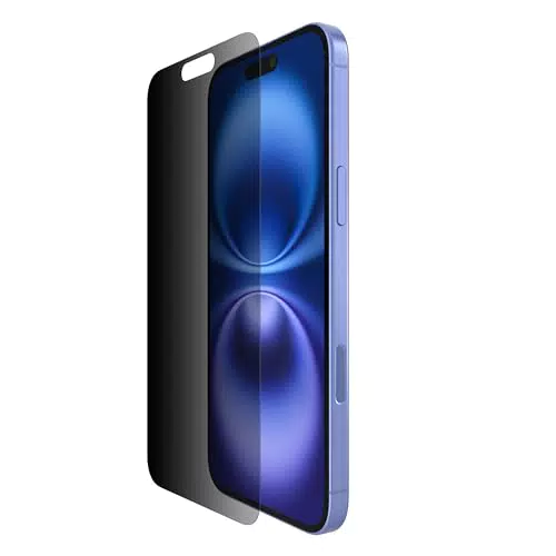 Belkin InvisiGlass Privacy Pellicola Protettiva per iPhone 16 Plus, antigraffio
