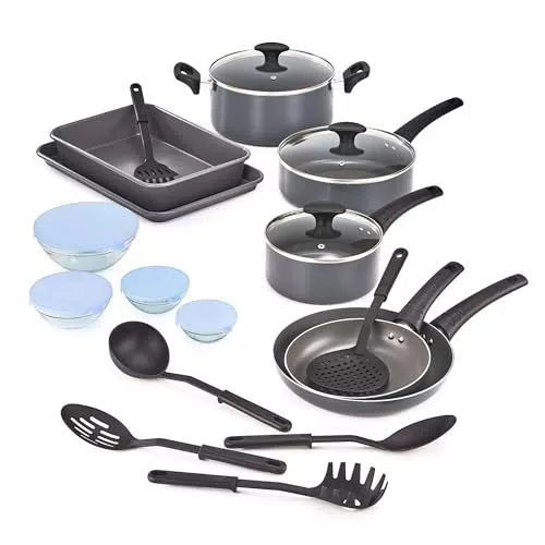 BELLA Set Cook Bake and Store Kitchen Essentials in acciaio inox 18/8 e ghisa
