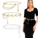 Betessin Cintura a Catena Elegante per Donna – Fusciacca Moda Decorativa