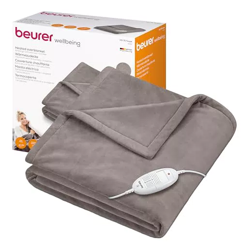 Beurer HD 75 Coperta Elettrica con Termoregolazione, 6 Temperatur e Spegnimento Automático