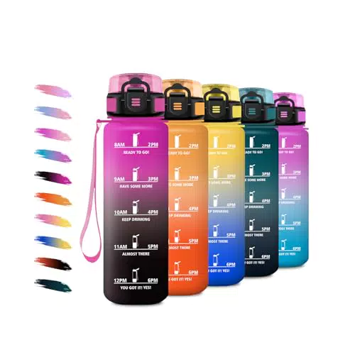 Borraccia Motivazionale 1L con Filtro, Ideale per Sport e Attività All'aperto