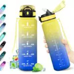 BrandName Borraccia Motivazionale 1L Riutilizzabile BPA Free per Fitness e Ufficio
