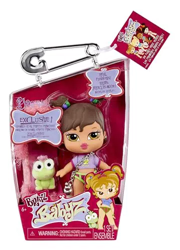 Bratz Babyz Yasmin Fashion Doll con Abiti Veri e Animale Domestico - 6+ Anni