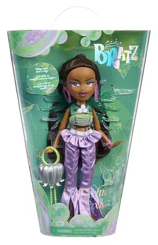 Bratz Fashion Pixiez Sasha - Bambola Fantasy da Collezione con Abiti e Ali