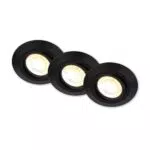 Briloner Set di faretti da incasso LED 230V inclinabili con cambio colore Ra90