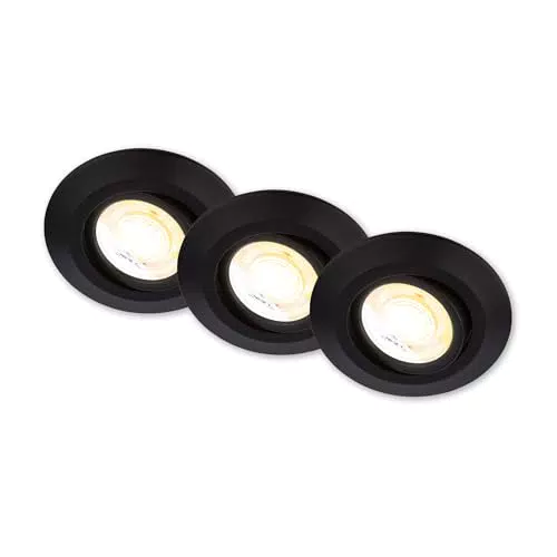 Briloner Set di faretti da incasso LED 230V inclinabili con cambio colore Ra90