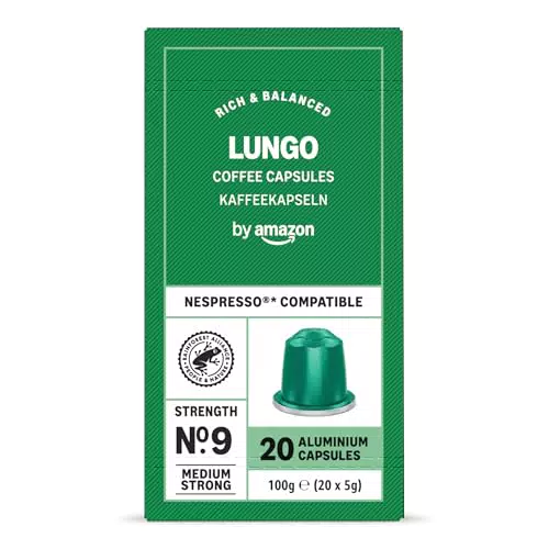 Amazon Capsule di caffè Lungo compatibili Nespresso, tostatura media, Rainforest Alliance