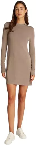 Calvin Klein Abito in Maglia Smooth Yarn Lunghezza al Ginocchio Donna