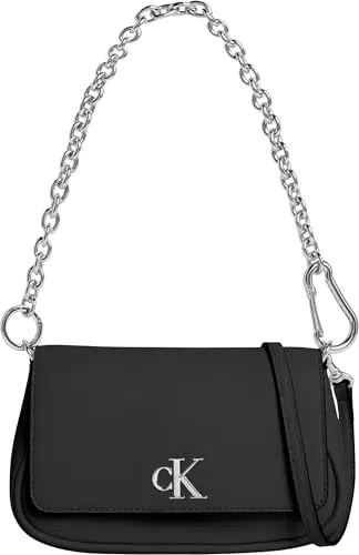 Calvin Klein Borsa a Spalla Minimal Monogram con Tracolla a Catenella