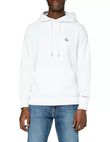 Calvin Klein Felpa CK Essential con Cappuccio da Uomo