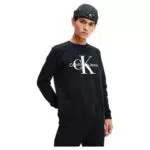 Calvin Klein Jeans Felpa Uomo Core Monogram - Nero