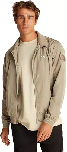 Calvin Klein Giacca a Vento Unpadded Harrington Colletto alla Coreana