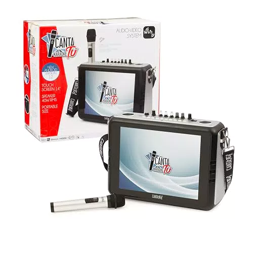 Canta Tu Karaoke Portatile 2024 - Karaoke Senza Fili con Microfono Wireless e Display Touch