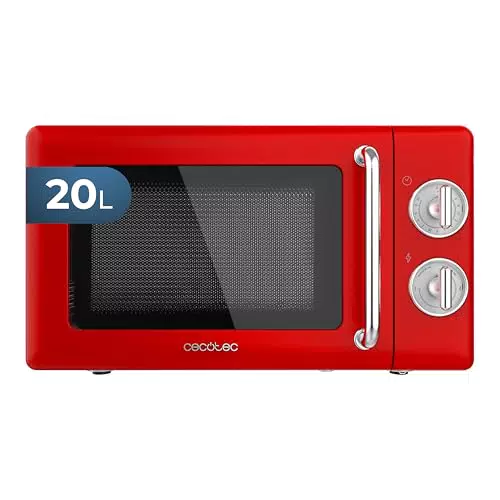 Cecotec Microonde Meccanico Proclean 3010 da 20 L, 700 W, Timer e Sbrinamento