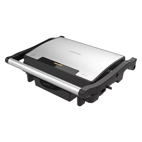 Cecotec Rock'nGrill Rapid Griglia Elettrica e Tostapane 1500W con Rivestimento RockStone