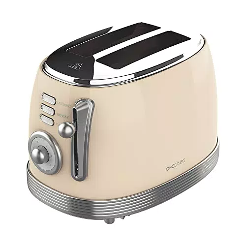 Cecotec Tostapane Verticale Toast&Taste 800 - 2 Fessure Extra-Large, 3 Funzioni