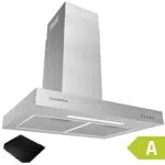 Ciarra CBCS6125 Cappa Aspirante 60 cm Classe A con Luci LED e Filtri Carbone